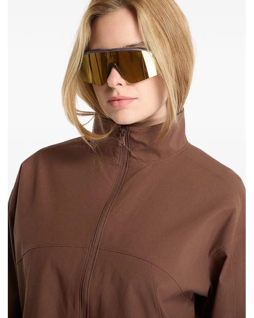 Under Armour Brown Ua Unstoppable Zip-Up Elasticated-Cuff Jacket