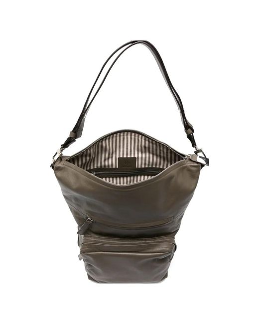 Hags Gray Judy Leather Backpack