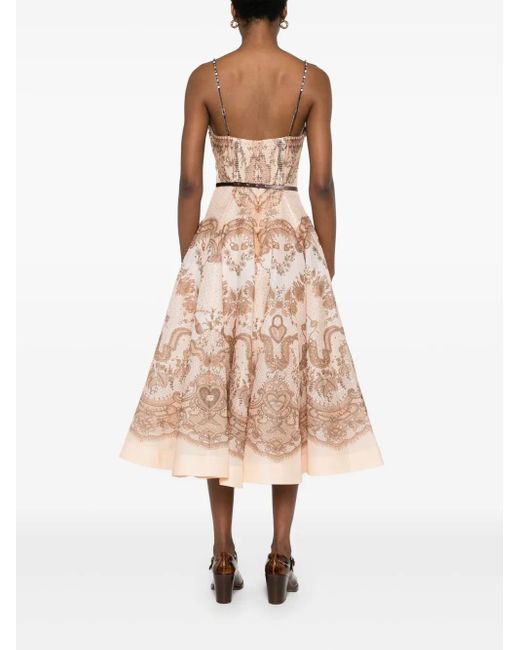 Zimmermann Crush ドレス Natural