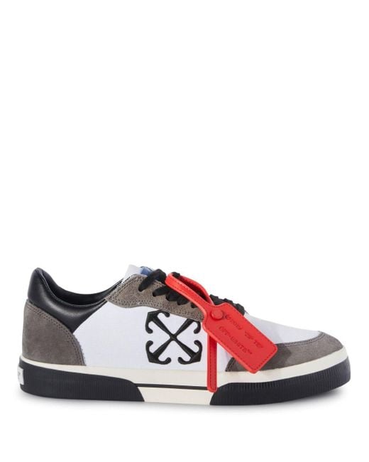 Off-White c/o Virgil Abloh Red Off- Low Vulcanized Sneakers for men