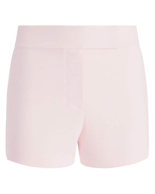 Alice + Olivia Mara Crêpe Shorts in het Pink