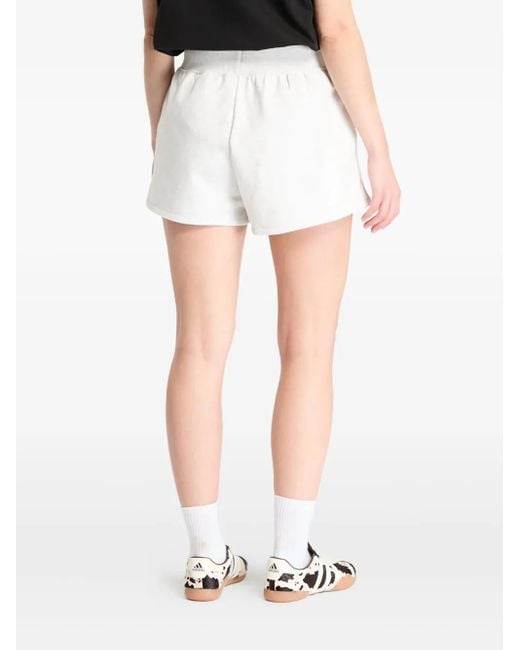 Calvin Klein White High-Waist Shorts
