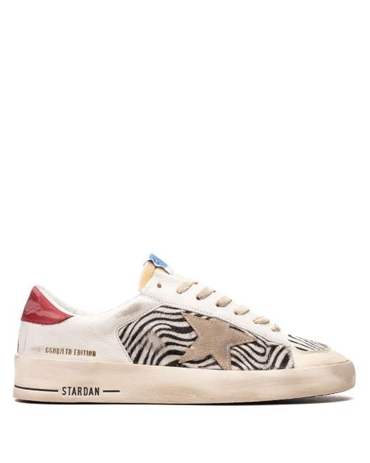 Golden Goose Deluxe Brand Pink Stardan "multicolour" Leather Sneakers