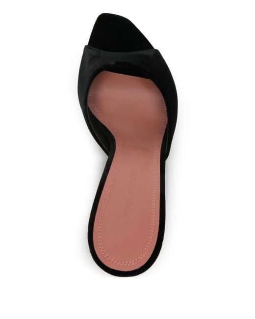 AMINA MUADDI Black 95Mm Alexa Heeled Mules
