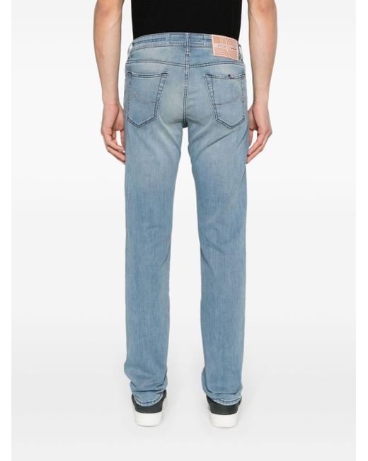 Jacob Cohen Blue Bard Fast Mid-rise Slim-fit Jeans for men