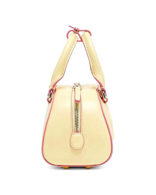 DIESEL Natural 1Dr Dome-Leather Small Bowling Bag