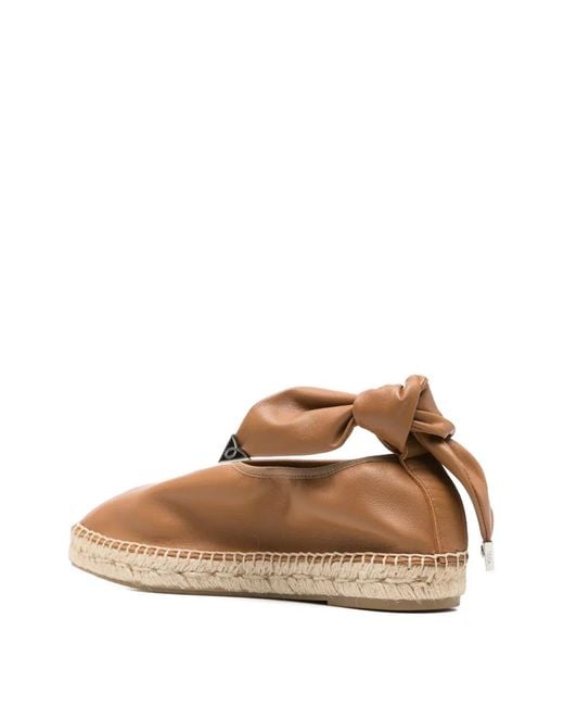 Toga Natural Chain-Link Knotted Espadrilles