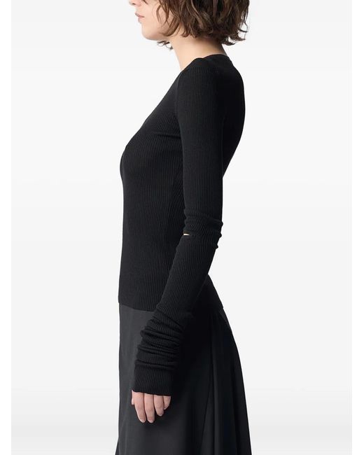 Ann Demeulemeester Black Lyell Top