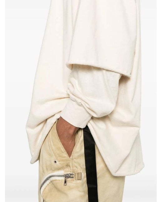 Rick Owens Natural Tommy Hustler T-Shirt for men