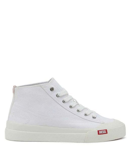 DIESEL White S-Athos Sneakers for men