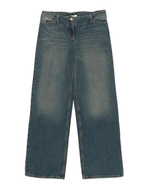 Magda Butrym Blue Five-Pocket Design Jeans
