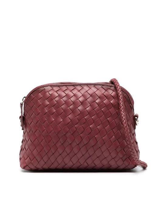Dragon Diffusion Red Chunky Fellini Leather Crossbody Bag