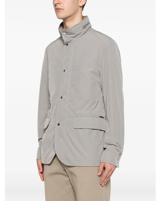 Moorer Gray Zip Jacket for men