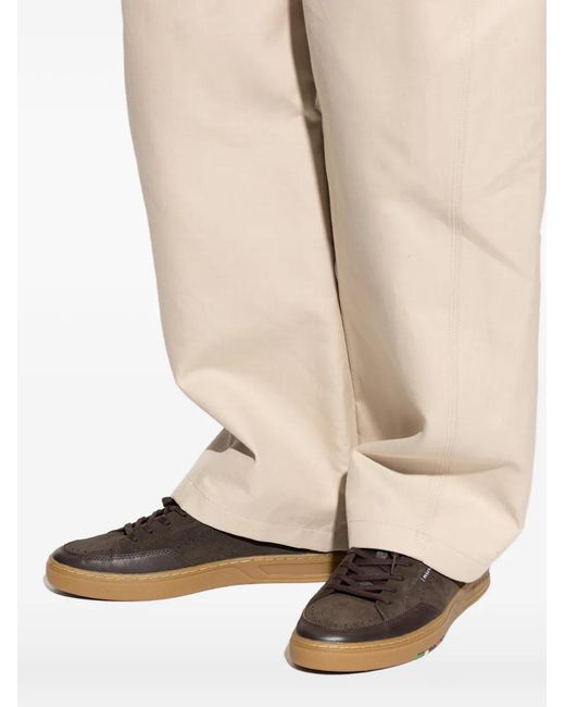 Paul Smith White Baskets Lacées À Détails De Perforations for men