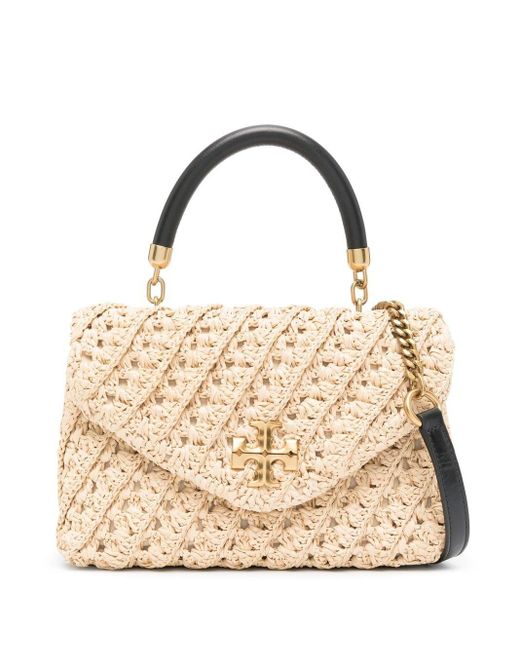 Tory Burch Raffia Crossbody Bag in Metallic Lyst