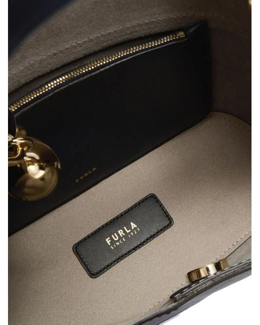 Furla Sfera Bucket-Tas Met Kettingdetail in het Blue