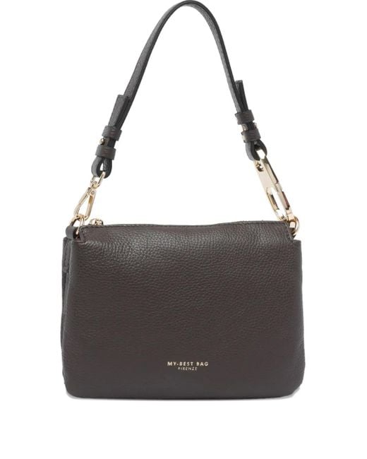 Bolso shopper de piel MY BEST BAG de color Black