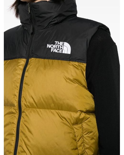 The North Face Black Retro Nuptse Gilets for men