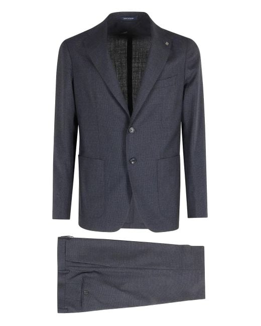 Tagliatore Blue Notched Lapel Two-Piece Suit for men