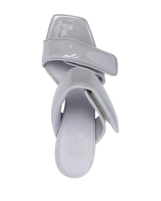 Gia Borghini White Two Strap Sandals Shoes