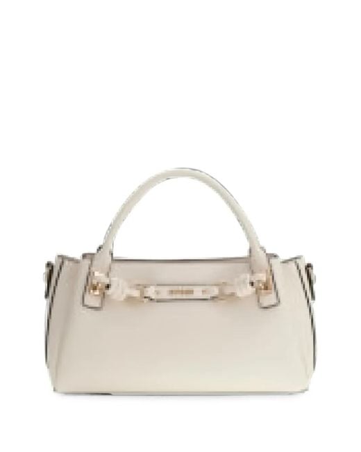 Guess Natural Camelia Chain-Link Tote Bag