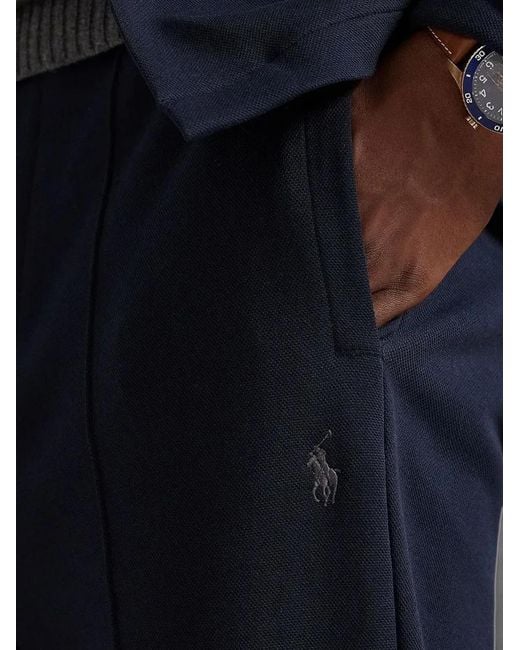 Polo Ralph Lauren Blue Logo-Embroidered Track Pants for men