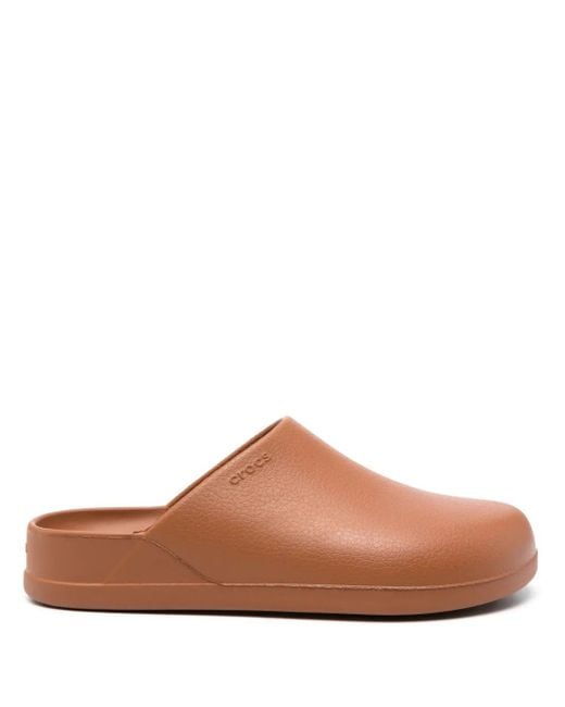 CROCSTM Brown Dylan Textured Clogs for men