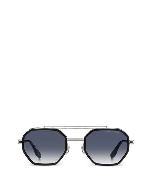 Marc Jacobs Blue Lunettes De Soleil À Monture Géométrique for men
