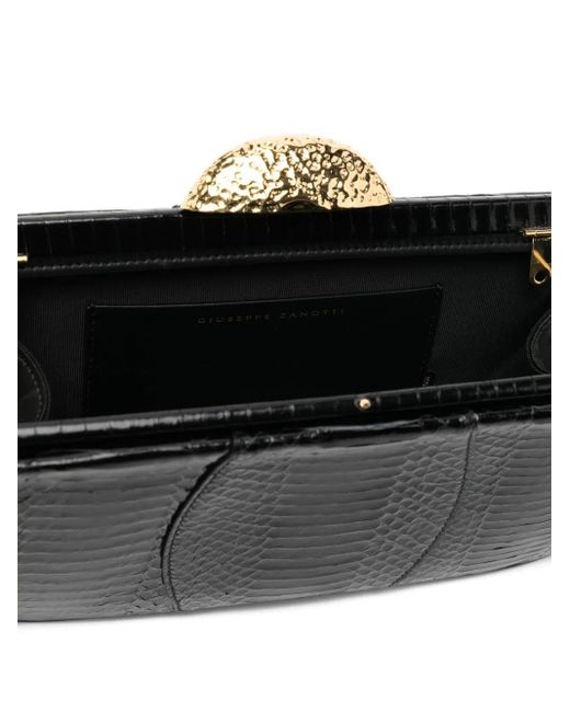 Giuseppe Zanotti Black Eve Clutch Bag