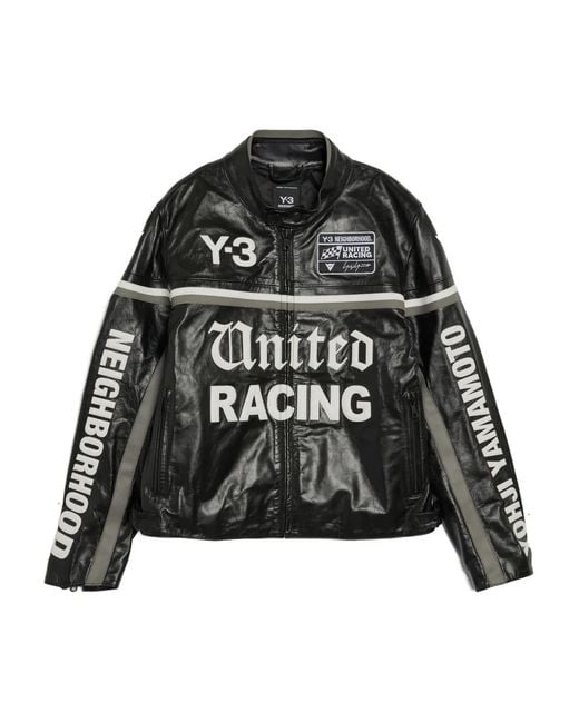 Y-3 Black X Nbhd Leather Jacket for men