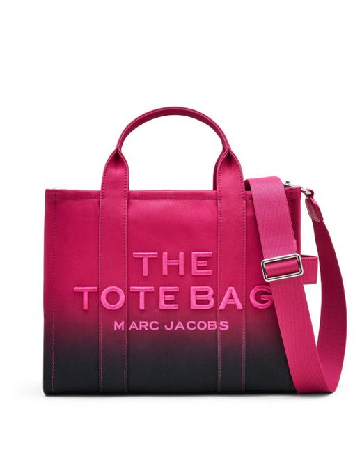 Marc Jacobs The Ombre Canvas Medium Shopper in het Pink