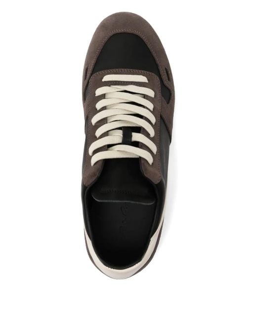 Rick Owens Black Minimal Sneakers for men