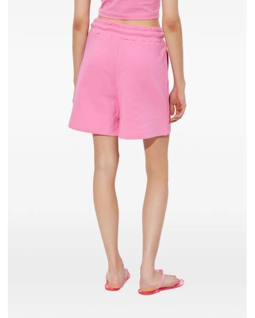 Versace Jeans Couture Pink Drawstring Logo Shorts