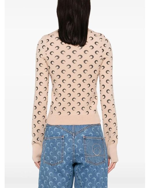 MARINE SERRE Natural Sweaters