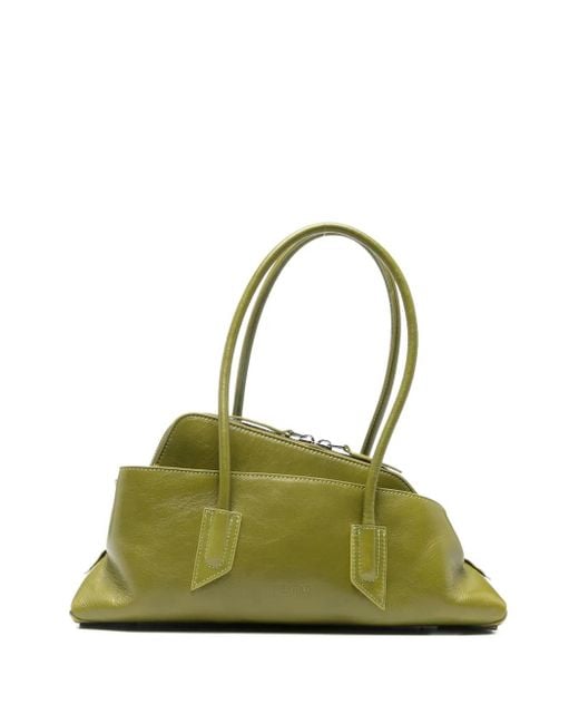 The Attico Green La Passeggiata Small Top-Handle Bag