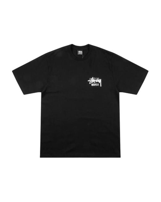 Stussy Black Osaka Graphic T-Shirt for men