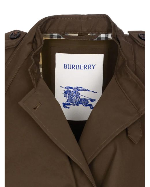 Burberry Brown Doppelreihiges Cape