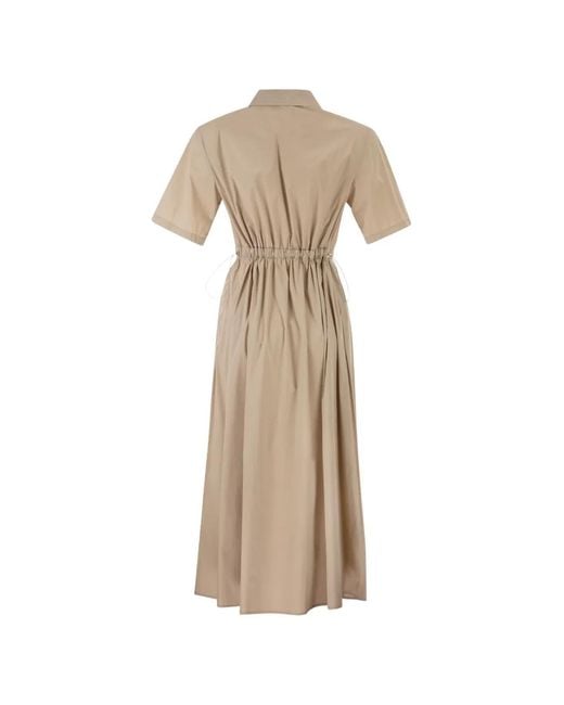 Herno Natural Drawstring Dress
