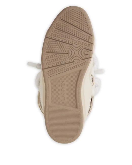 Lanvin White Curb Sneakers