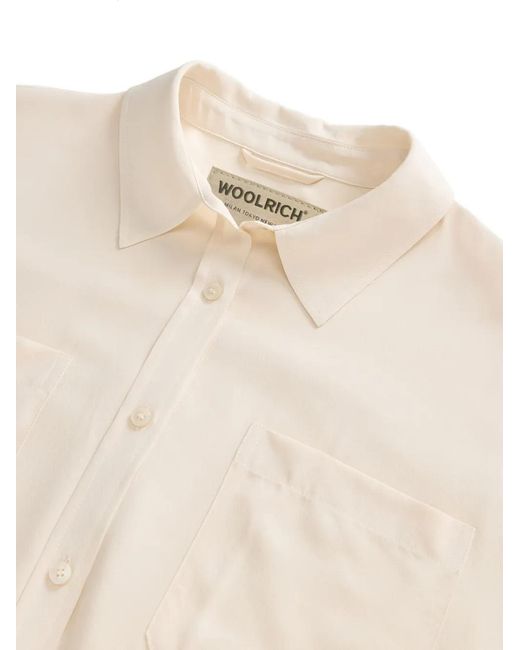 Woolrich White Silk Shirt