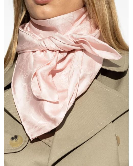 Foulard di Alexander McQueen in Pink