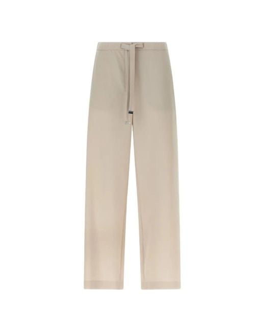 Max Mara Natural Drawstring Trousers