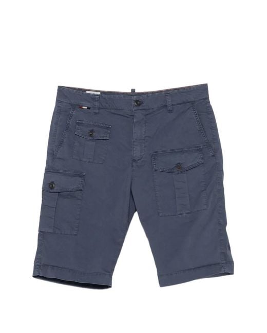 Mason's Blue George Cargo Shorts for men