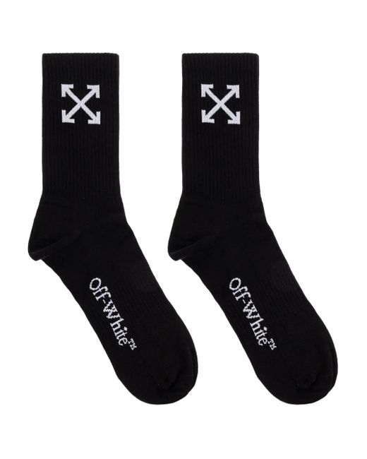 メンズ Off-White c/o Virgil Abloh ロゴ靴下 Black