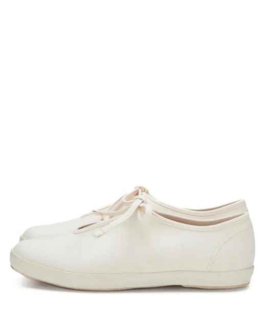 Moonstar White Little Prim Lace-Up Sneakers