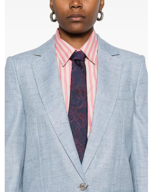 Etro Blue Speckled Blazer