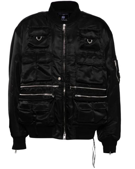 MASTERMIND WORLD Black Multiple-Pockets Jacket for men