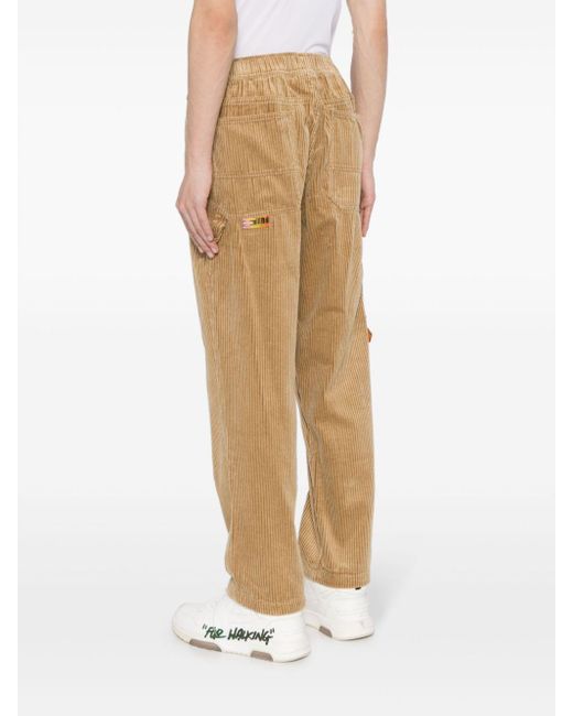 Aape By A Bathing Ape Natural Straight-Leg Corduroy Trousers for men