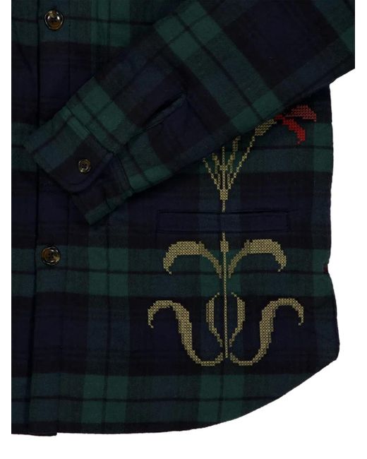 BAZISZT Blue Masin Cotton Overshirt for men
