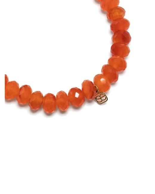 Sydney Evan Orange 14Kt Charm Carnelian Bracelet
